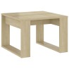 Table d'appoint Chêne sonoma 50x50x35 cm Bois d’ingénierie 616042616042