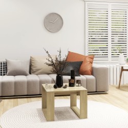 Table d'appoint Chêne sonoma 50x50x35 cm Bois d’ingénierie 616042616042