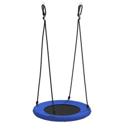 Balançoire en nid Bleu 100 x 100 x 180 cm Plastique 616044616044