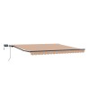Auvent rétractable Multicolore 450 × 350 cm Tissu et Aluminium 616046616046
