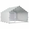 Poulailler avec toit Argenté 200 x 200 x 150 cm Acier galvanisé 616047616047