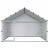 Poulailler avec toit Argenté 200 x 200 x 150 cm Acier galvanisé 616047616047