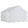Poulailler avec toit Argenté 200 x 200 x 150 cm Acier galvanisé 616047616047