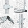Poulailler avec toit Argenté 200 x 200 x 150 cm Acier galvanisé 616047616047