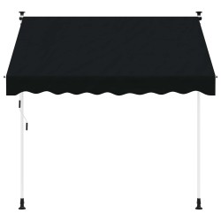 Auvent rétractable manuel Noir 350 cm 616049616049