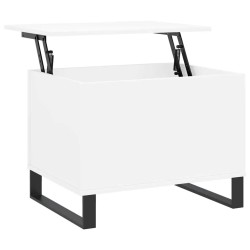 Table basse Blanc 60x44,5x45 cm Bois d'ingénierie 616050616050