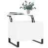 Table basse Blanc 60x44,5x45 cm Bois d'ingénierie 616050616050