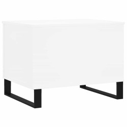 Table basse Blanc 60x44,5x45 cm Bois d'ingénierie 616050616050