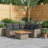Ensembles de meubles 4 pcs Gris et Gris foncé Rotin PE 616054616054