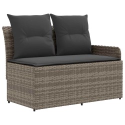 Ensembles de meubles 4 pcs Gris et Gris foncé Rotin PE 616054616054