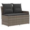 Ensembles de meubles 4 pcs Gris et Gris foncé Rotin PE 616054616054