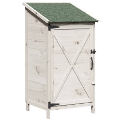 Abri de jardin Blanc 59,5 x 56 x 113,5 cm Bois de Sapin Massif 616057616057