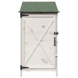Abri de jardin Blanc 59,5 x 56 x 113,5 cm Bois de Sapin Massif 616057616057