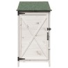 Abri de jardin Blanc 59,5 x 56 x 113,5 cm Bois de Sapin Massif 616057616057