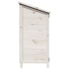 Abri de jardin Blanc 59,5 x 56 x 113,5 cm Bois de Sapin Massif 616057616057