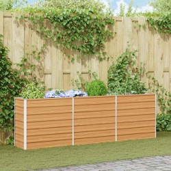 Jardinière surélevée Marron Clair 240 x 40 x 77 cm 616058616058