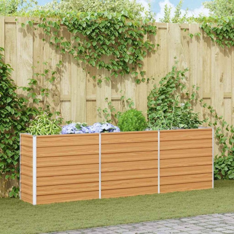 Jardinière surélevée Marron Clair 240 x 40 x 77 cm 616058616058