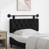 Tête de lit suspendue Avec lumière LED Noir Tissu 616066616066