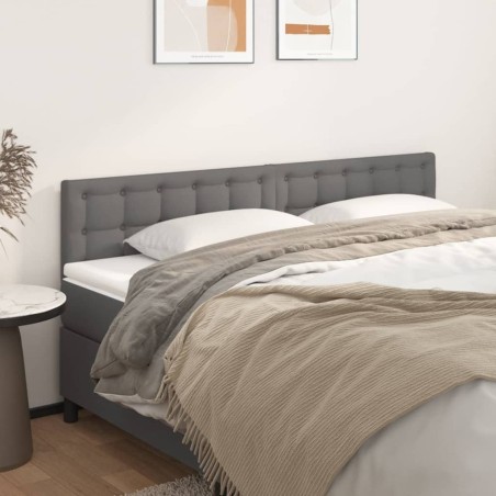 Têtes de lit Gris 160x5x78/88 cm Similicuir 616069616069