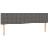 Têtes de lit Gris 160x5x78/88 cm Similicuir 616069616069