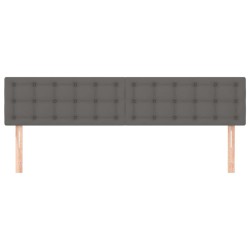 Têtes de lit Gris 160x5x78/88 cm Similicuir 616069616069