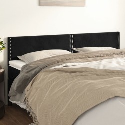 Têtes de lit Noir 180 x 5 x 78/88 cm Velours 616070616070