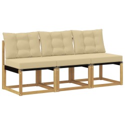 3 Pièce Sofa de milieu extérieur 616075616075