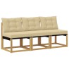 3 Pièce Sofa de milieu extérieur 616075616075