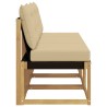3 Pièce Sofa de milieu extérieur 616075616075