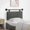 Tête de lit suspendue Gris foncé Tissu en velours côtelé 616077616077
