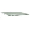 Auvent rétractable Vert et blanc 450 x 300 x 165 cm 616078616078