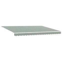 Auvent rétractable Vert et blanc 450 x 300 x 165 cm 616078616078