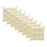 Chaises de jardin et coussins lot de 8 Bois acacia solide Gris 616079616079