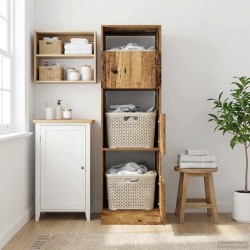 Armoire à Laver avec stockage Chêne artisanal 50 x 68 x 162 cm 616080616080