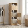 Armoire à Laver avec stockage Chêne artisanal 50 x 68 x 162 cm 616080616080
