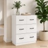 Armoire à tiroirs Blanc brillant 66 x 34,5 x 87 cm 616084616084