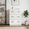 Armoire à tiroirs Blanc brillant 66 x 34,5 x 87 cm 616084616084