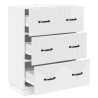 Armoire à tiroirs Blanc brillant 66 x 34,5 x 87 cm 616084616084