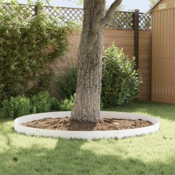 Bordure de Pelouse 50 pcs 100 x 20 cm Acier Blanc 616091616091