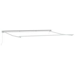 Auvent rétractable manuel Orange, Gris, Bleu, Blanc 5 × 3,5 m 616093616093