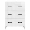 Armoire à tiroirs Blanc brillant 66 x 34,5 x 89,5 cm 616096616096