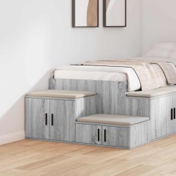 Armoire de rangement 2 pcs Gris Sonoma 108 x 41 x 40 cm 616100616100