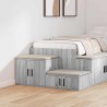 Armoire de rangement 2 pcs Gris Sonoma 108 x 41 x 40 cm 616100616100