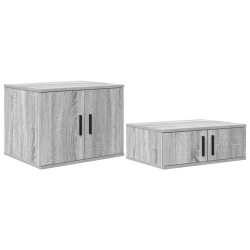 Armoire de rangement 2 pcs Gris Sonoma 108 x 41 x 40 cm 616100616100