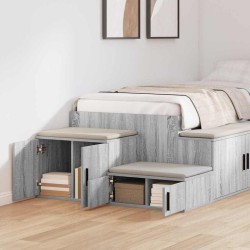Armoire de rangement 2 pcs Gris Sonoma 108 x 41 x 40 cm 616100616100
