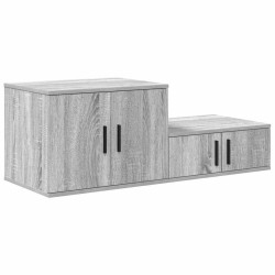 Armoire de rangement 2 pcs Gris Sonoma 108 x 41 x 40 cm 616100616100