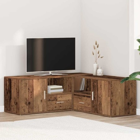 Armoire d'angle vieux bois 200x40x45 cm bois d'ingénierie 616103616103