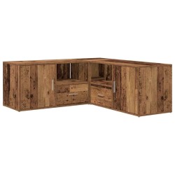 Armoire d'angle vieux bois 200x40x45 cm bois d'ingénierie 616103616103