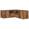 Armoire d'angle vieux bois 200x40x45 cm bois d'ingénierie 616103616103