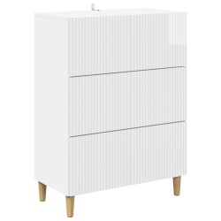 Armoire à tiroirs Blanc brillant 66 x 34,5 x 90 cm 616104616104